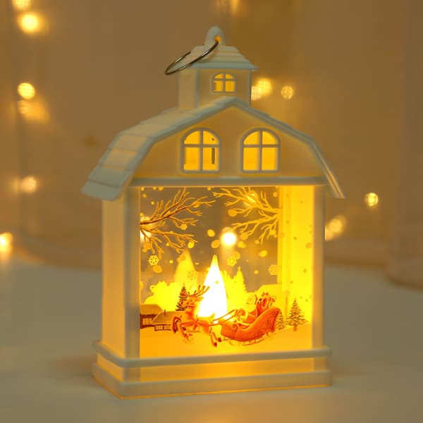 ##/Kreativa julhuslyktor - älg, LED-julsmycke##/