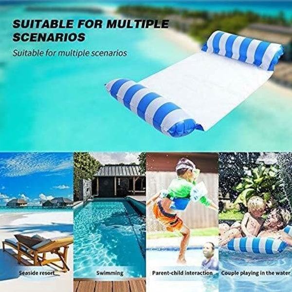 ##/in 1 Uppblåsbar Hängmatta för Pool - Uppblåsbar Madrass -##/