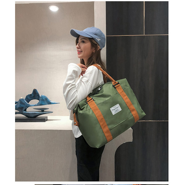 Fitness rejsetaske, duffelbag til korte ture, grøn