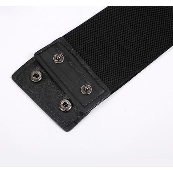 ##/Retro Hålögla Bredd Bälte Midjeband Elastiskt Klänningsdekoration Bälte##/