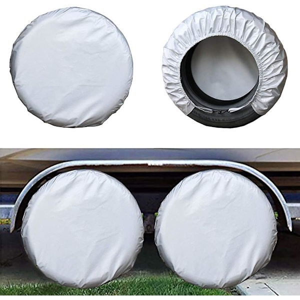 ##/4-pack Vattentäta Däcköverdrag Reservhjul Husbil Trailer Husvagn Anti-##/