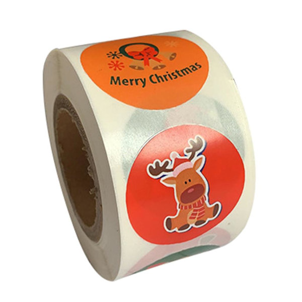 500 st. Cartoon Växt Blomma Tack Stickers Tätning Etikett För Bröllop Jul Presentpaket Kuvert Kontorsmaterial Sticker