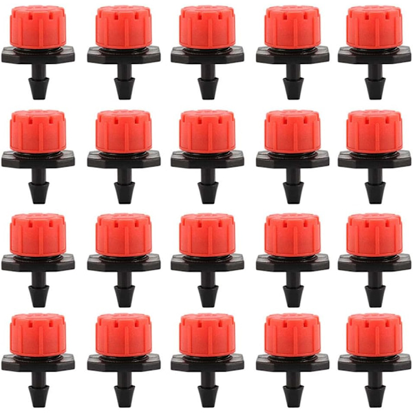 100 stk. Dryp-vanding Drypper, Haveemitter Sprinklerdyse