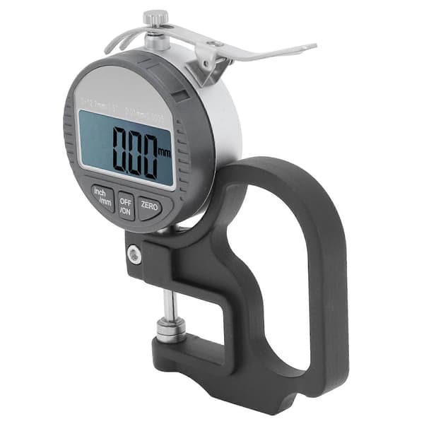 012,7 mm Digital Display Tjockleksmätare Instrumentmätare för Papper Film Tyg Tejp