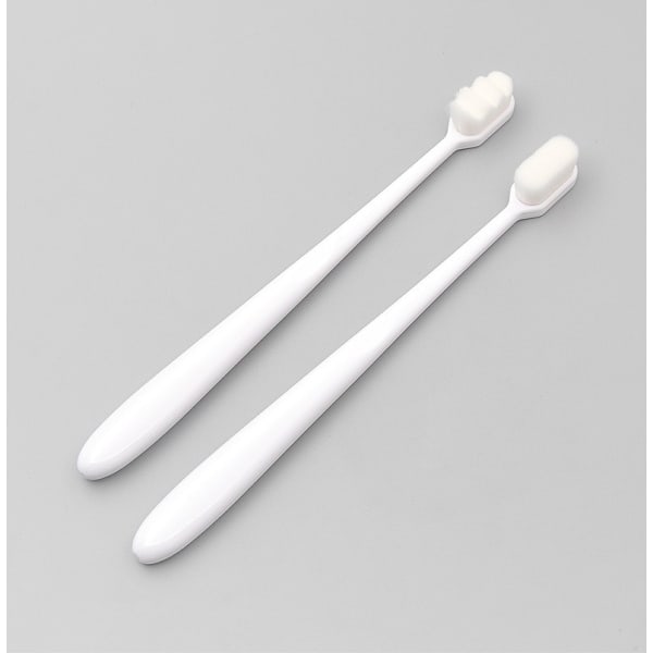 4 kpl (Black and White Wave) Micro Nano Soft Toothbrush Manua