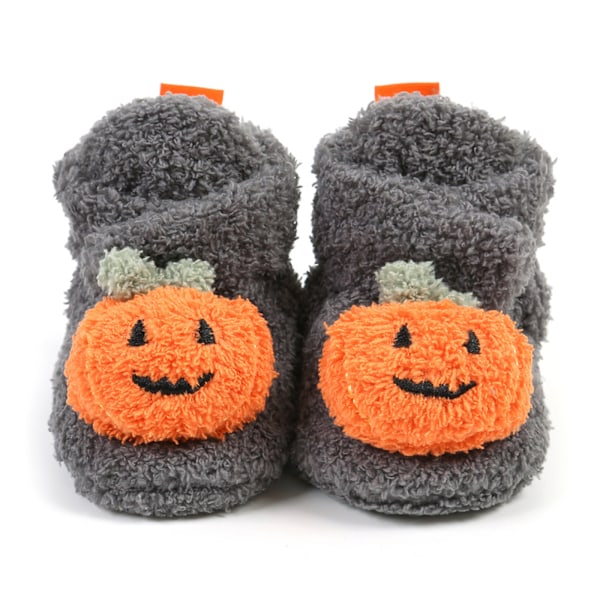 ##/12CM Læder Babysko Babystøvler Sko Polstret Varme Halloween##/