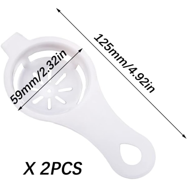 Eggeplommeseparator, 2 stk Eggeplommeseparator, Proteineseparator