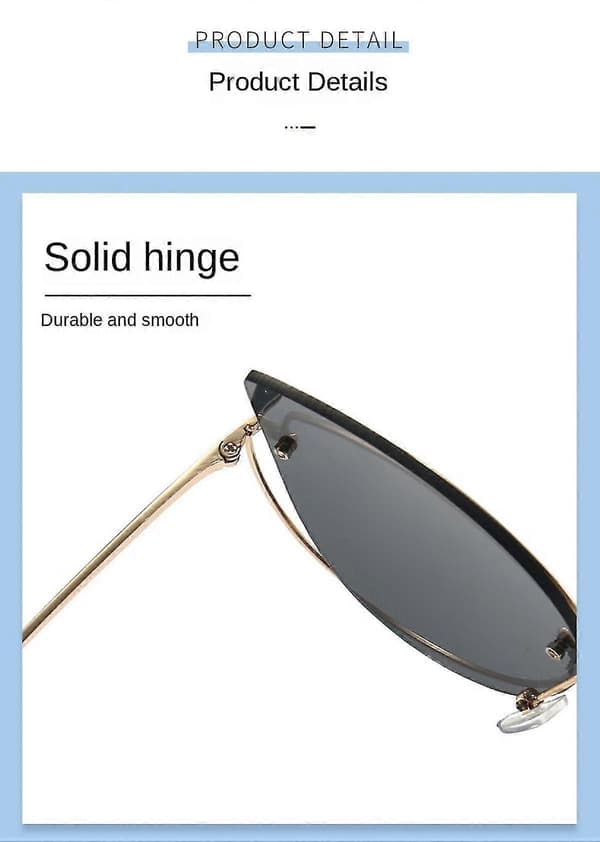 Cat Eye Solbriller For Kvinner Mote Designer Stil Speilglass xq-sg201