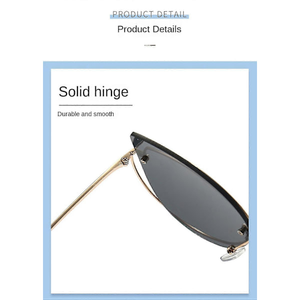 Cat Eye Solglasögon För Kvinnor Modedesigner Stil Spegelglas xq-sg201