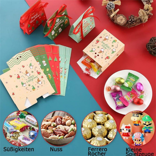 ##/Presentask 24 stycken, julklappsförpackning godisask##/