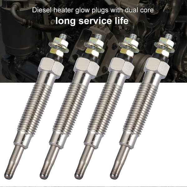 4 stk. Glødeplugger for dieselvarmer med dobbel kjerne for Mitsubishi Challenger L200 L300 2.5 D
