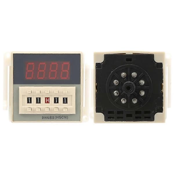 O111ROM DH48S-2ZH LCD Digitalt Tidsrelä Modul 8 Pin Timer Fördröjningsenhet 0.01S-99H99M (24VAC/DC