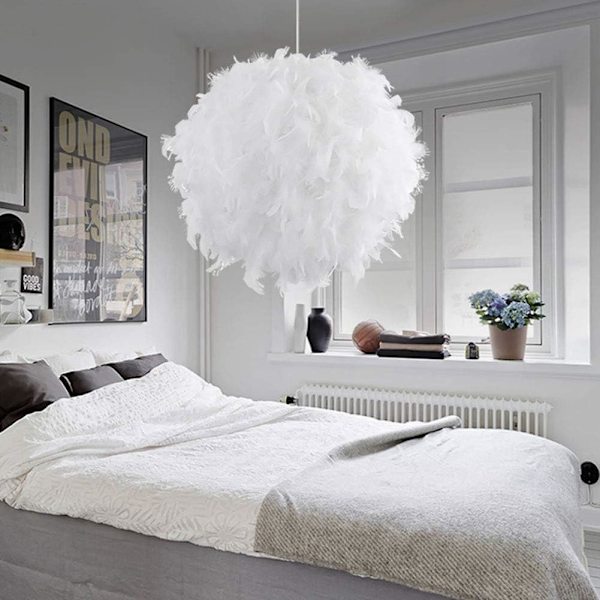 Fjäderpendellampa, Modern 30CM Sfär Chandelier, E27 Tak