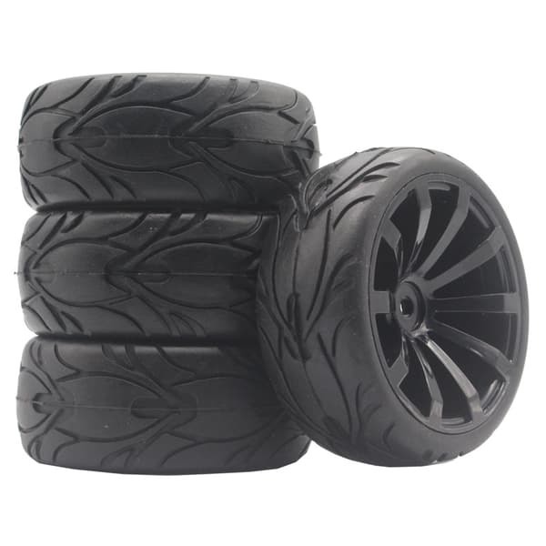 4 st Off-Road Hjul Universal RC Bil Crawler Hjul 1/10 65mm M4 RC Fjärrkontroll Däck