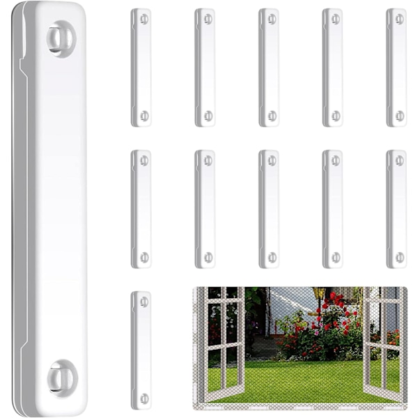 Magnetiska Klämmor för Myggnät, 12 Stycken Magnetiska Klämmor
