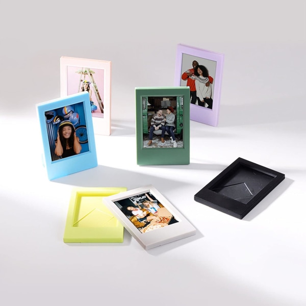 5 stk Display Bilderamme 9x6cm (Blå), Klassisk Rektangulær Skrivebordsramme