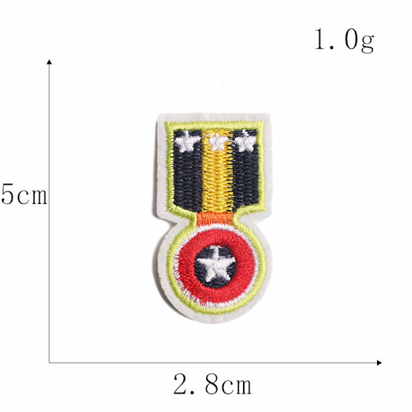 ##/17 stycken broderade strykjärnspåsar för kläder, jackor, ryggsäckar, skor, kepsar för barn och vuxna##/