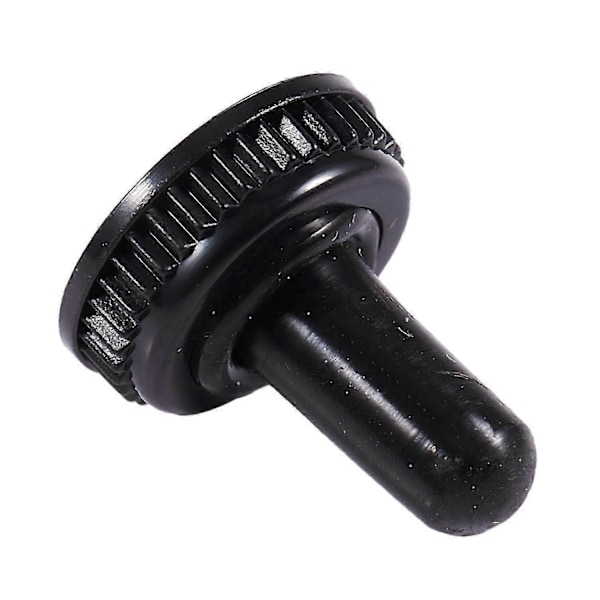 10 x Vattentätt Vippströmbrytare Lock Svart Gummihölje 6mm Diameter