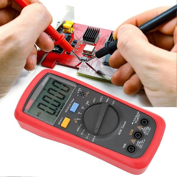 UNI T UT136c Digitalt Multimeter Auto Range AC DC Spænding Strøm Temperatur Tester