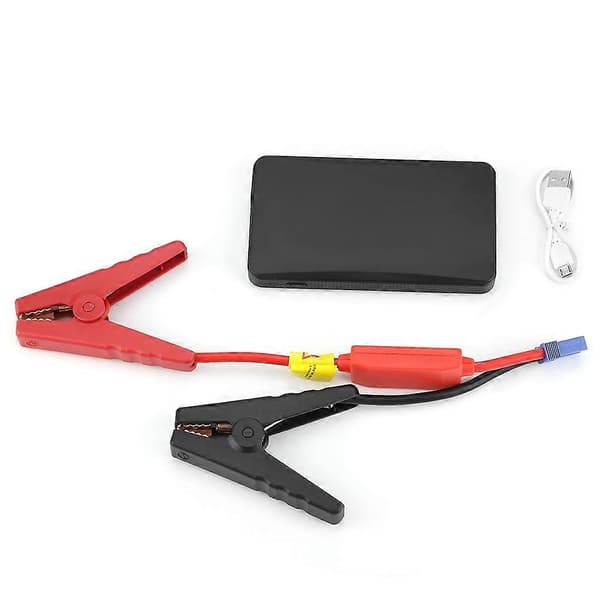 Bærbar 12V Bil Jump Starter Motor Batterilader Powerbank for Bensinmotor 3.0L Svart