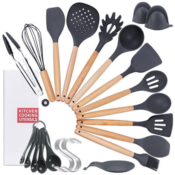 ##/Cooking Cutlery Set Kitchen Utensil Set 16 Pieces Silicone Cookware Set##/