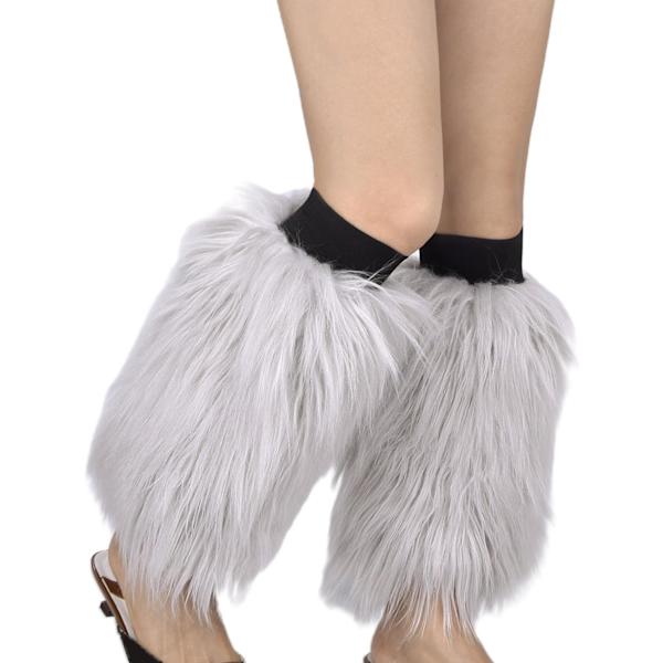 ##/(Ljusgrå, 25cm) Dam Vinter Plush Benvärmare Strumpor Kalvstrumpor##/