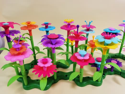 Blomsterhage Byggeleker for Jenter 3 4 5 6 År Gamle, DIY Bukett