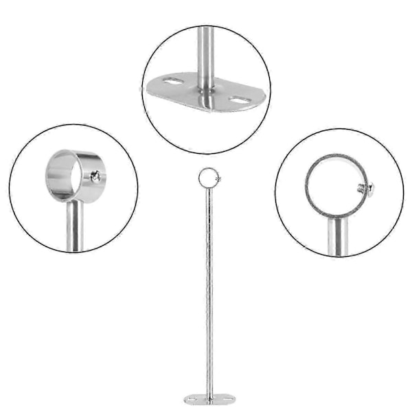 Loftsbeslag, rørholder, 32 mm dia, stangarmstøtteholder rørflangestik 2 stk. (350