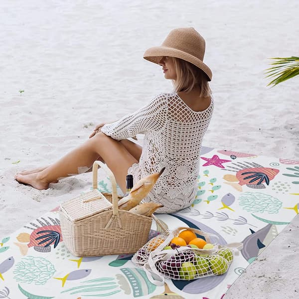 70cmx150cm, Mikrofiber Strandhåndklæde Ekstra Stort Håndklæde Pool Håndklæde