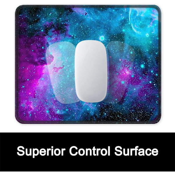 Gaming Mousepad med Syet Kant og Skridsikker Gummi