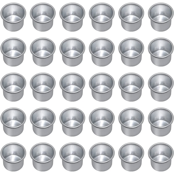 40 stycken miniljushållare (silver), metallljushållare, liten