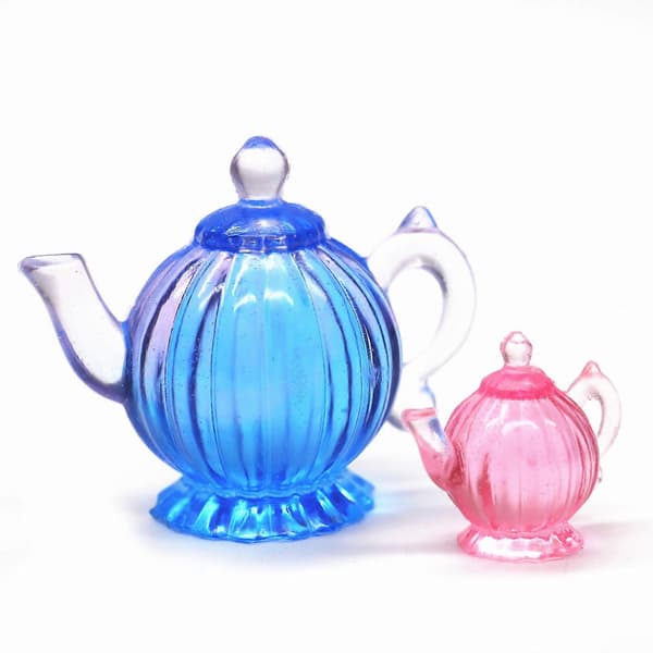 Tredimensionel Assorteret Tekandeform UV Resin Epoxy Silikoneforme DIY Værktøj L