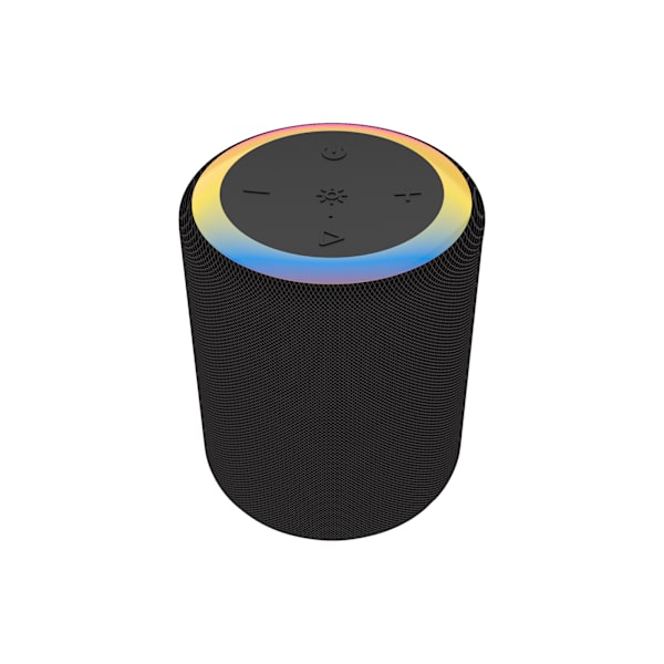 ##/Vattentät Bluetooth-högtalare för utomhus - Svart, Cylinder Dazzle Col##/
