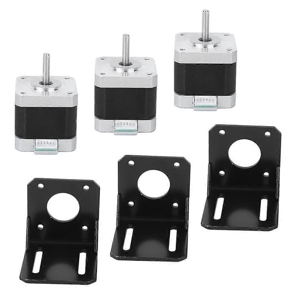 Styrstegsmotor Rostfritt Stål 4-Tråds Bipolär 3D-Skrivartillbehör 40mm 42BYGHW609 12V