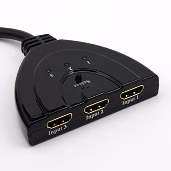 ##/3-ports HDMI-switch med pigtailkabel Kompatibel med Full HD 4K @30Hz Video 3 in 1 ut##/