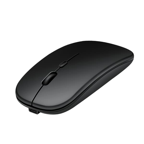 Musta langaton Bluetooth-hiiri, yhteensopiva Macbookin/iPadin/iPhonen kanssa