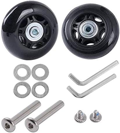 2-pakks Sett Kofferthjul (70*6*24mm Aksel Lengde: 35mm) Erstatning