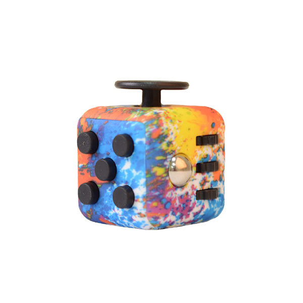 ##/Regnbue Anti-Stress Leke 2stk Stjerneklar Farge Regnbue Farge Anti-Stress Leke for Barn og Voksne Anti-Stress Terning##/