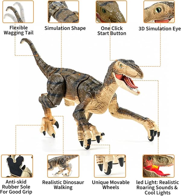 Fjernkontroll Dinosaur Leke Gave Leke Egnet for Gutter Jenter
