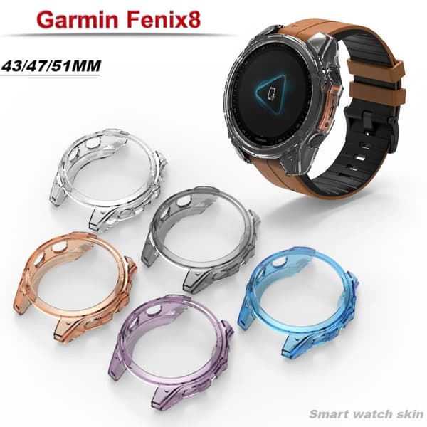 Suojakotelo Garmin Fenix8 43mm (läpinäkyvä)