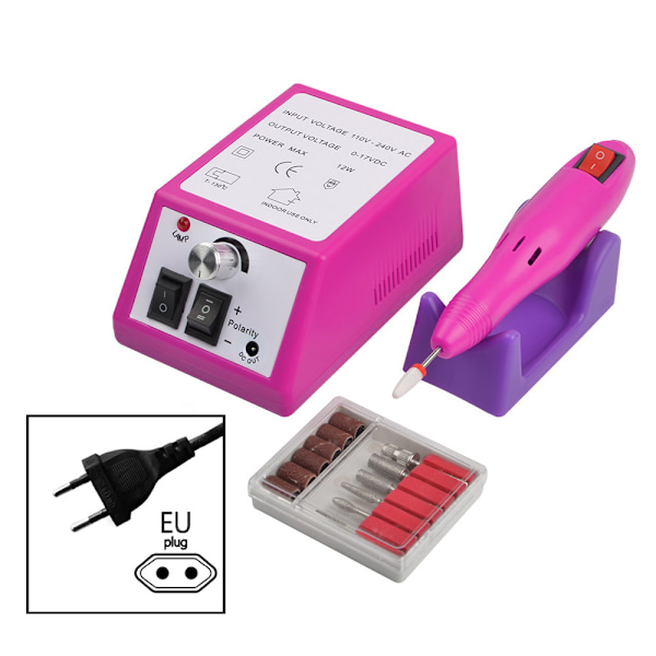 Elektrisk Nagelfilsmaskin - Nagelslipare 0-20000Rpm Polering Och Avlägsnande Av Nagelfärg