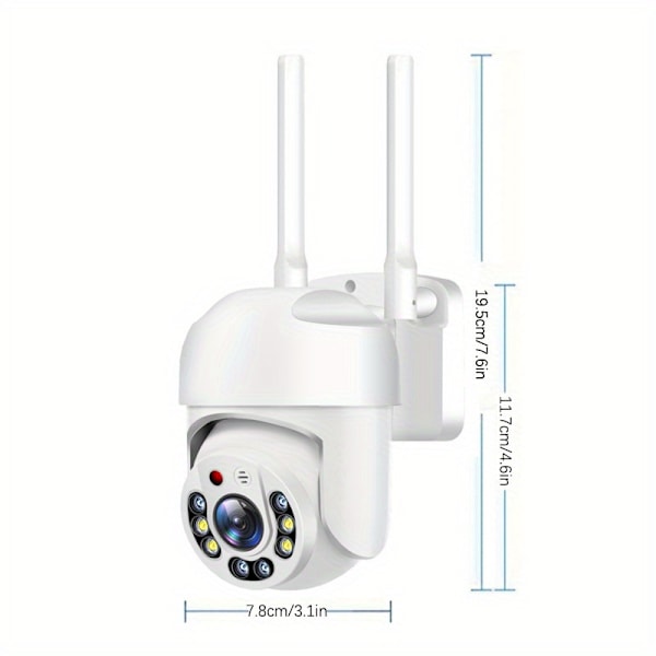 1080P 360 Dome Kamera USB-laddning AI Rörelsedetektering 360 Graders Panoramisk Övervakning