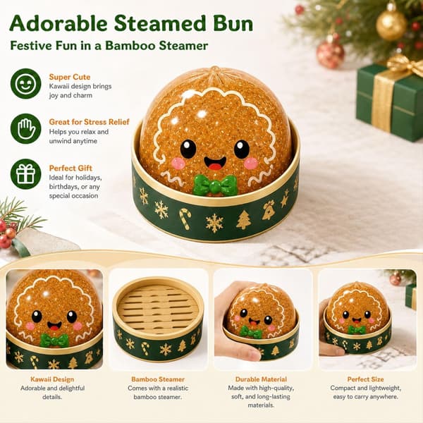 Stressavlastande leksaker, julklappar (gingerbread)