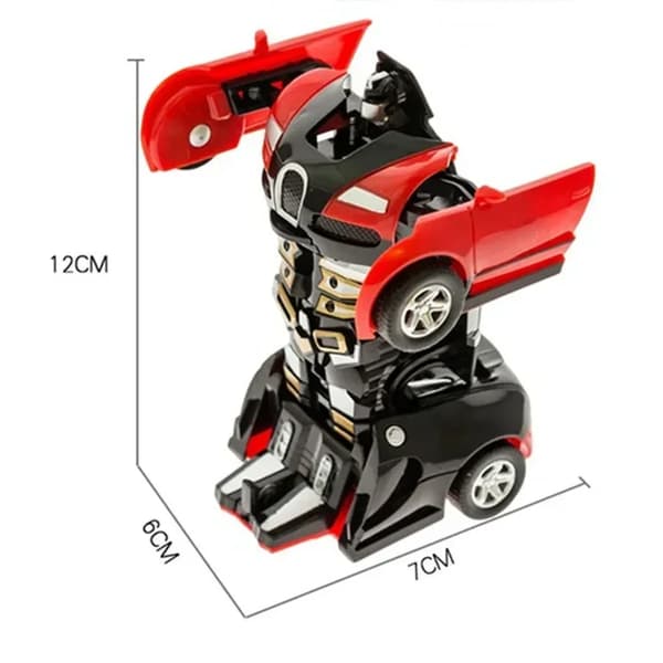 Legetøjsbil Mini Beetle Transformationsrobot er (gul)