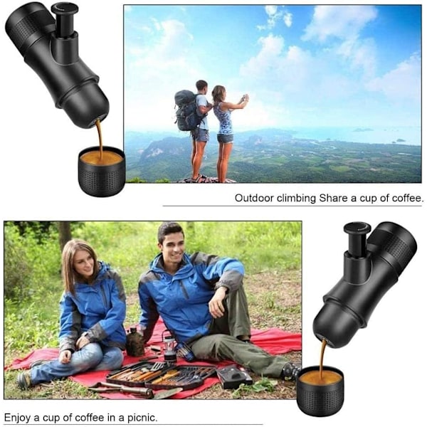 Bärbar Kaffemaskin Handpressad Espressoextraktion För Malet Kaffe