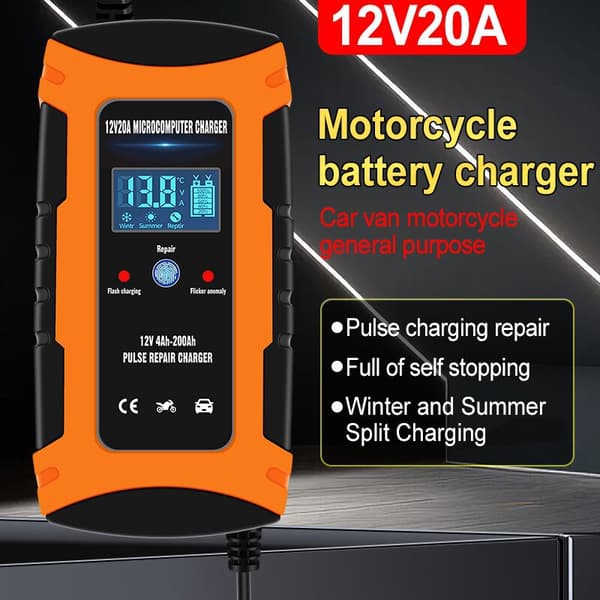 Smart batterilader 12V 20A med autoreparasjon, for blybatterier