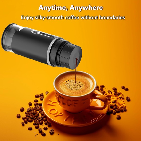 Bärbar Kaffemaskin 2 I 1 Koncentrerad Automatisk Pump Pulverkapsel Dubbel Användning