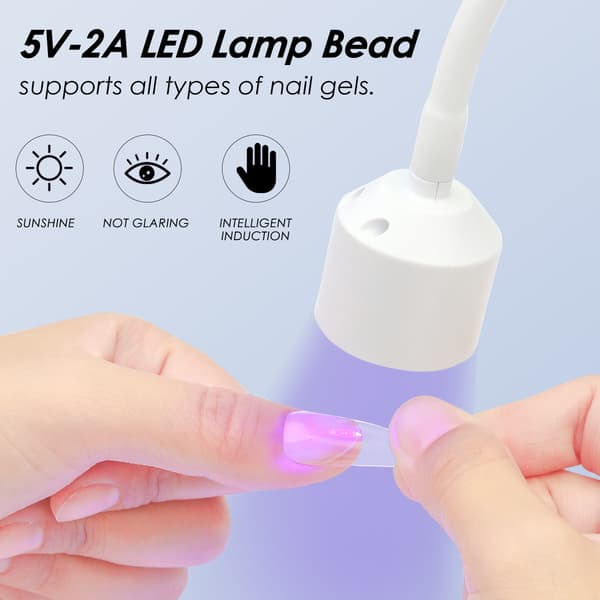 Negletørrer USB UV/LED tørremaskine Hvid