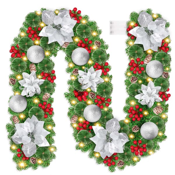 Julekrans, 2,7M LED Lys Juledekorasjoner