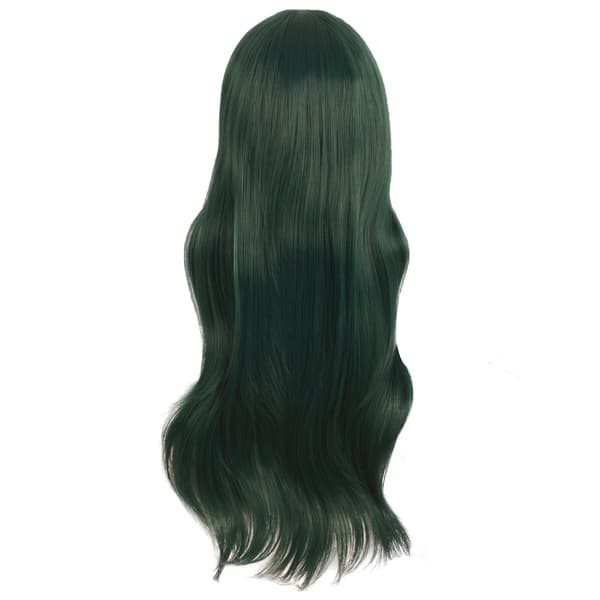 Peruk Anime lång lockig peruk 70CM (Tallgrön)